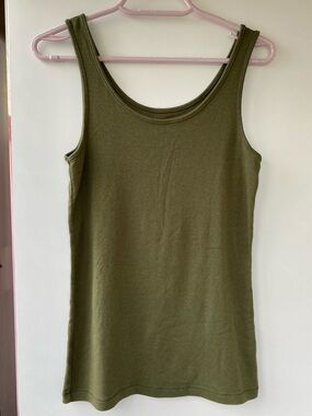a new day Olive Scoop Neck Tank Top